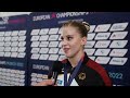 elisabeth seitz ger interview 2022 european championships uneven bars final