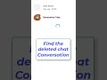 how to recover and restore deleted messages in messenger Facebook #facebook