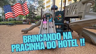 CONHECENDO A PRACINHA DO NOSSO HOTEL NOS EUA #usa #eua #florida #orlando #estadosunidos