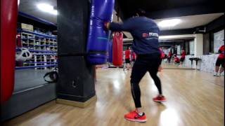 샌드백 훈련 스피드 보소~~~이것이 복싱이다! boxing sandbag training!