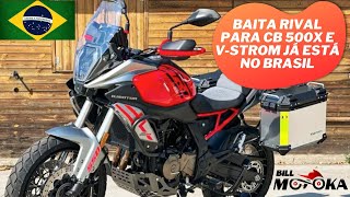 NOVA aventureira 600cc já está no BRASIL com rodas raiadas e pneus sem câmara complicou pra CB 500X.