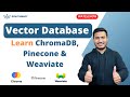 Complete Tutorial on Vector Database - Learn ChromaDB, Pinecone & Weaviate | Generative AI