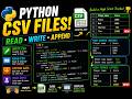 Python CSV Files Explained 📄 | Read, Write & Append CSV Data