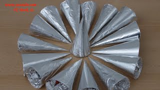 DIY Schaumrollen Backformen selber machen / DIY Cone Spiral Croissants Baking Tube Horn