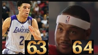 Carmelo Anthony Comments On ESPN Ranking Him 64th Behind Rookie Lonzo Ball,"This Blatant Disrespect"