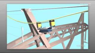 Development of a Transmission Line Inspecting Robot