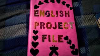 English project file class 11th 2021 - 22
