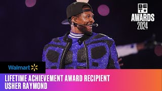 Congrats To Usher Raymond, 2024 Lifetime Achievement Award Recipient! | Walmart X BET Awards '24