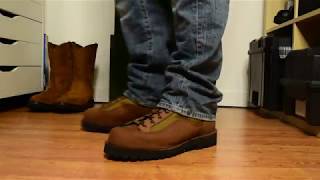 Trying on Danner Light II Hiking Boot (Brown)