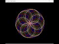 python circles design with using turtle module. #shorts