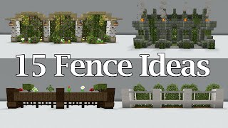 Minecraft Fences Ideas | How to Build Beautiful Fence Designs