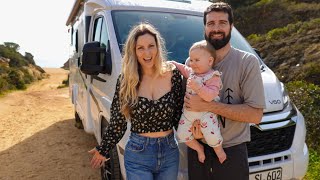 A DAY IN THE LIFE WITH A BABY! VAN LIFE PORTUGAL - PART 1