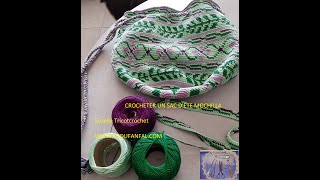 Tuto sac mochilla vert et mauve