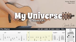 My Universe - Coldplay X BTS | Fingerstyle Guitar | TAB + Chords + Lyrics