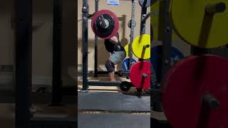 High Bar Squat, 325lbs x 8