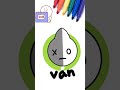 How to draw BT21 Van #shorts #drawing #cartoon #cutedraws #kawaiidrawing