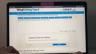 Virtual writing tutor screencast