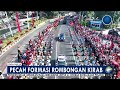 keren rombongan kirab pusaka lakukan pecah formasi metro hari ini