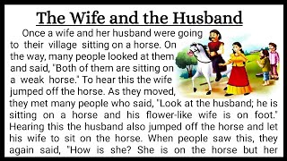 The Wife and the Husband | স্ত্রী এবং স্বামী | english short story | invent english