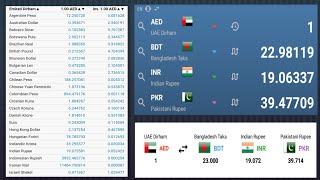 All Currency Converter | 1 DIRHAM TO BDT 23 TAKA | Currency Apps 2019 | UAE Tech Support