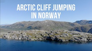 Epic arctic cliff jumping in Norway *tverrfjellet* *flips*