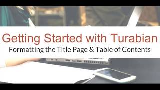 Getting Started with Turabian
