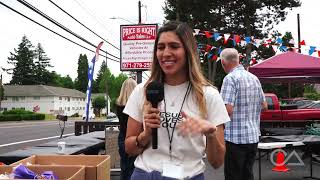 Chris Overstreet preaching in Gresham, Oregon in mini gospel truck | Compassion To Action