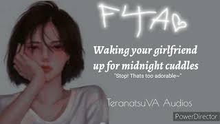 ASMR Waking your girlfriend up for midnight cuddles (F4A) (Midnight) (Wholesome)