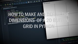 Python GUI Tutorial : Creating a 9x9 2D Grid with Buttons in Tkinter || Python Tutorial