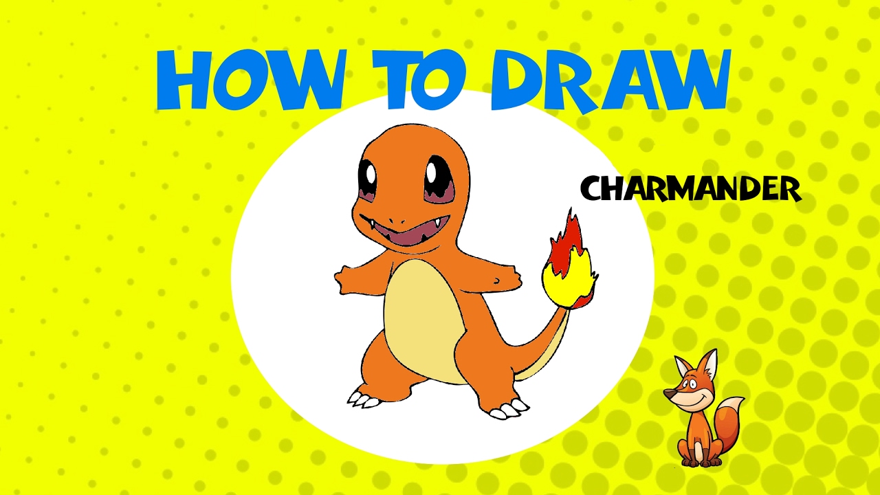 How To Draw Charmander From Pokemon - STEP BY STEP - DRAWING TUTORIAL ...