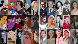 Disney Classic Voice Actors | Behind the Scenes | Side By Side Comparison | Compilation (1928-1977)