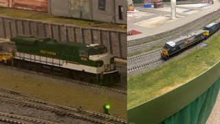 Railfanning 3 HO scale trains at the TAMRRC ( featuring Rylee Hendrix )