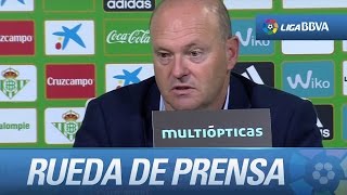 Rueda de prensa de Pepe Mel tras el Real Betis (1-3) RCD Espanyol