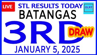 Stl Batangas results today January 5, 2025 3rd DRAW stl pares