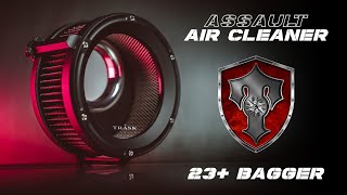 HOW TO INSTALL: TRASK ASSAULT CHARGE AIR CLEANER                               (23+ BAGGER FITMENT)