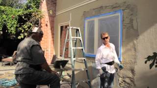 Stucco over exterior sheetrock