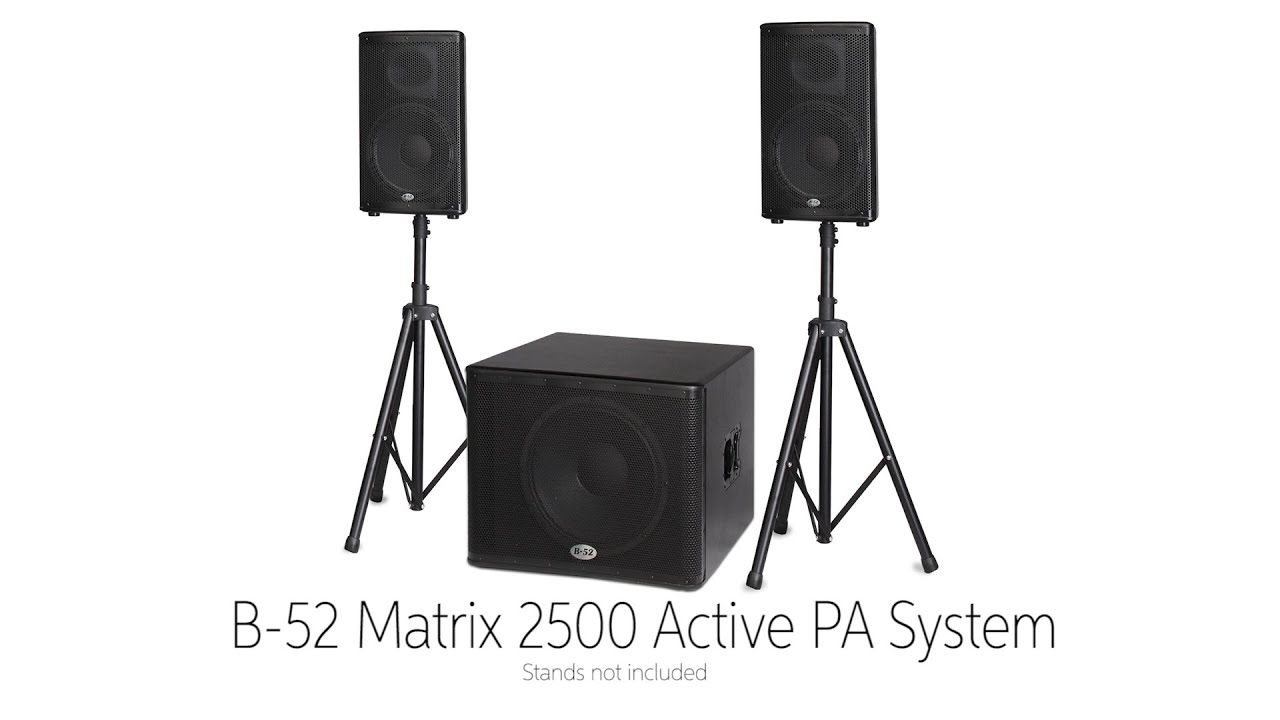 B-52 Matrix Active PA System By Sweetwater Sound - YouTube