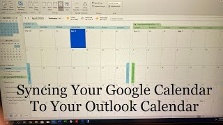 How to sync your google calendar with Outlook Calendar