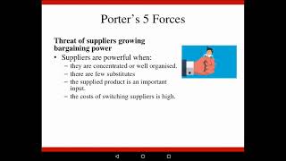 Marketing 1: Ch 4.2.5 - P5F: Suppliers Growing Bargaining Power