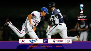 Highlights: Korea vs. Chinese Taipei - WBSC U-23 Baseball World Cup - Super Round