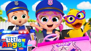 Jill’s A Police Officer!  | Little Angel Kids Songs & Nursery Rhymes