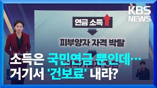 국민연금이 소득의 전부인데…피부양자 탈락, "건보료 내라" - [친절한뉴스K] / KBS  2023.02.14.