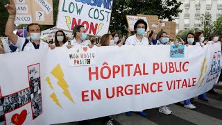 Enough applause: French health workers rally anew for post-coronavirus reforms