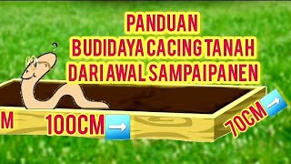 panduan BUDIDAYA CACING TANAH Dari awal sampai panen