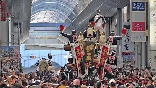 2024.08.11 宮本町､五軒屋町【沼町入魂式 出迎え】地車曳行 やりまわし　令和六年八月十一日(日･祝)　岸和田だんじり祭　旧市