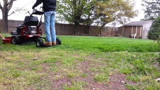 36inch 2012 Exmark metro  cutting grass