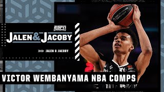 Jalen likes Victor Wembanyama comparing himself to KD, Giannis & Rudy Gobert 🤩 | Jalen & Jacoby