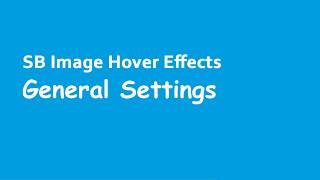 SB Image Hover Effects Tutorials