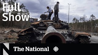 CBC News: The National | Ukraine war crimes, Pandemic burnout, Etsy strike