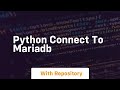 python connect to mariadb
